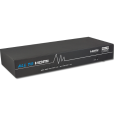 All Video to HDMI Scaler + Switcher(YPbPr + RCA + Scart + VGA to HDMI Converter)