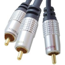 CK-003 3 metre 3 x RCA Sarı Kırmızı Beyaz Audio Video Kablosu 