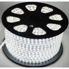 5050 Tek Çip 220 V AC 100 mt Beyaz Hortum Led