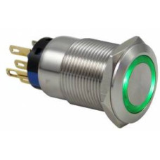 D1 19 mm Metal LED'li Kalıcı Buton