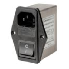 PNF201-GFS-10A 120~250 V AC-50~60 Hz 10A Sigortalı Anahtarlı EMI Filitre