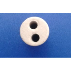 ASE-012 14.27x25.4mm iki Delikli Seramik yalıtım İzolatörü