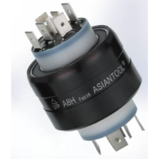 A8H 8-Kanal 2x 4A ve 6x30A/Kanal 250V 200 d/dk Asiantool Fırçasız Slip Ring Slip Ring Döner Elektrik Konnektörü