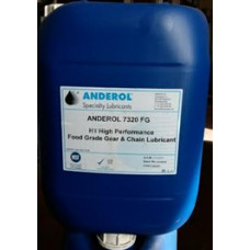 Anderol 7320 FG Sulu Ortamlar İçin Gıda Onaylı , H1, Salyangoz Dişli, Rulman ve Zincir Yağı