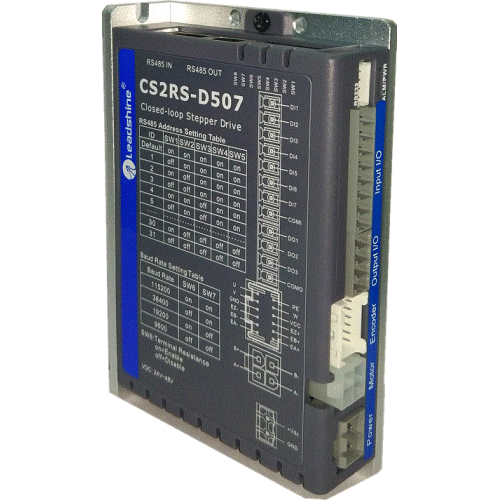 CS2RS-D507 50V DC 7A Leadshine Modbus Kontrolü Kapalı Döngü Kademeli Sürücü